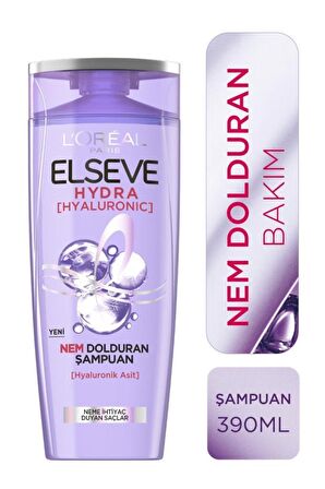 Elseve Hydra [hyaluronic] Nem Dolduran Şampuan 390 Ml 3'lü Set